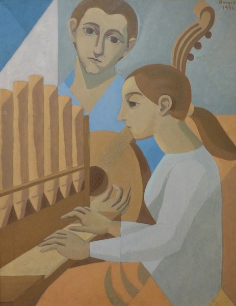 Sala Harry Recanati - Norah Borges - Argentina - oleo sobre madera - 77 x 59 cms