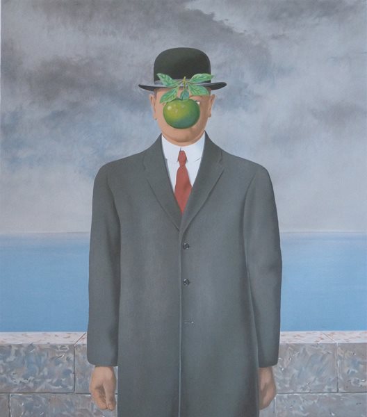 Sala Rene Magritte - Le fils de lhomme - Litografia - 78 x 59 cms - 1964